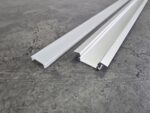 Recessed Slim Aluminium LED Profile (1m) - Seamless Flush-Fit, Max PCB 12mm - Includes End Caps & Clips - Image 3